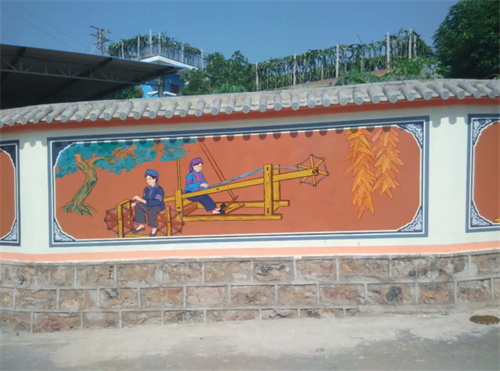 彝族文化彩绘展示